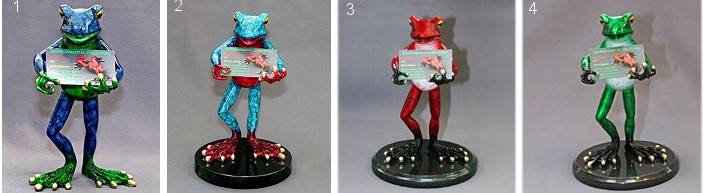 Barry Stein BronzeFrog Business Card Holders