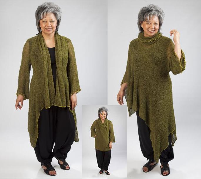 Asymmetrical Shawl Sweater