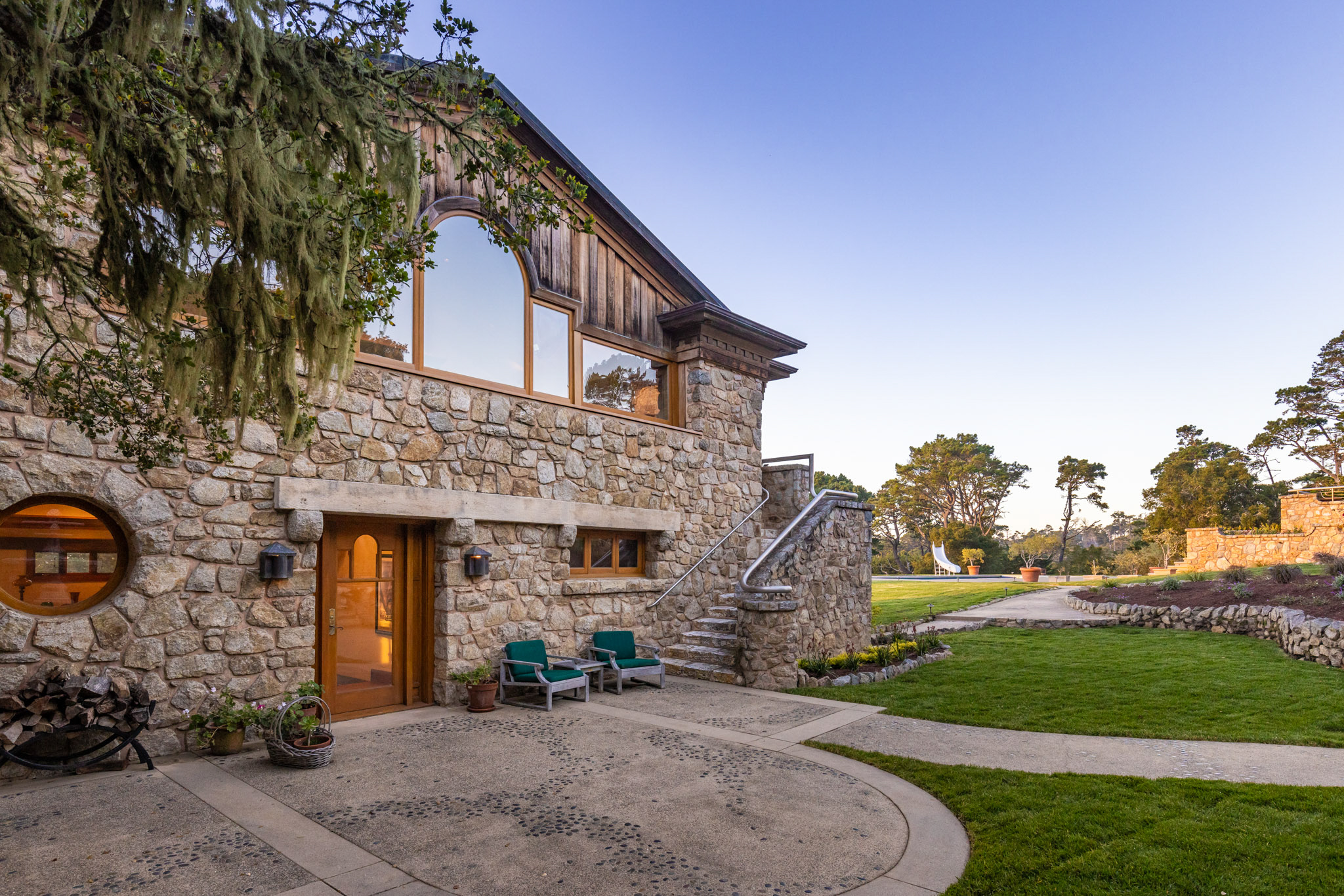 largest of three guesthouses, the studio