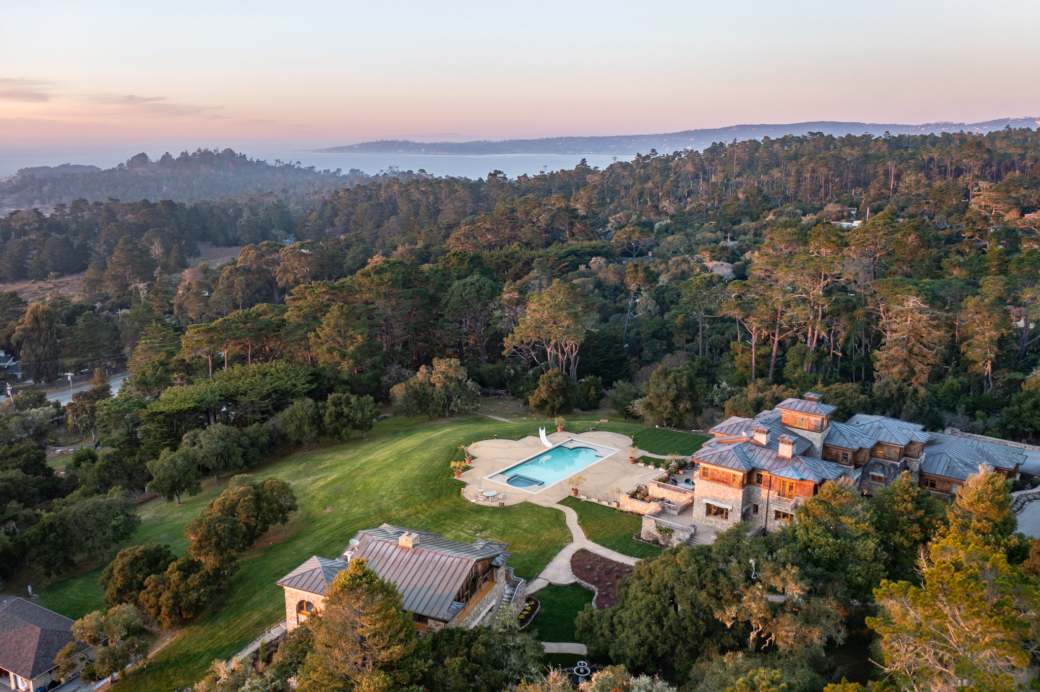 aerial view of the property