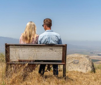 Matt and Whitney Pridey overlooking the Salinas Valley